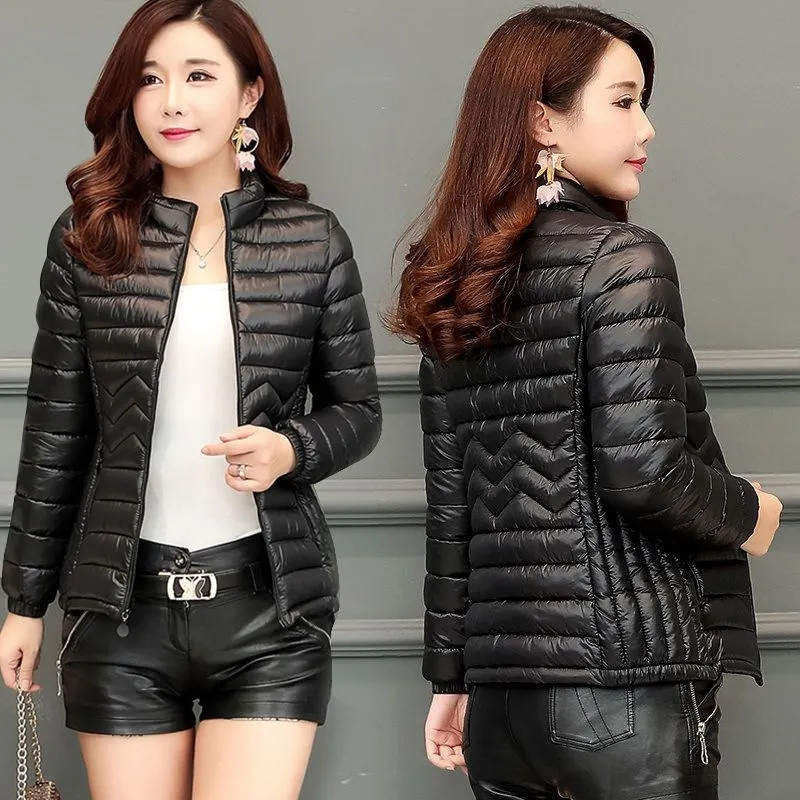 Parka pentru femei Jachetă de iarnă din bumbac Jachetă caldă coreeană casual ușoară de culoare solidă Parka 2023 Nouă haină de zăpadă pentru femei