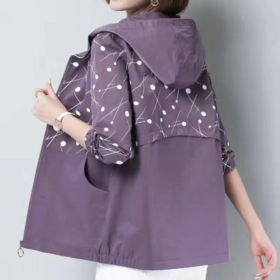 2023. gada jauns pavasara rudens īss mētelis Sieviešu jaka Brīvs mētelis Sieviešu jakas 6XL Virsdrēbes Ikdienas virsdrēbes Topi