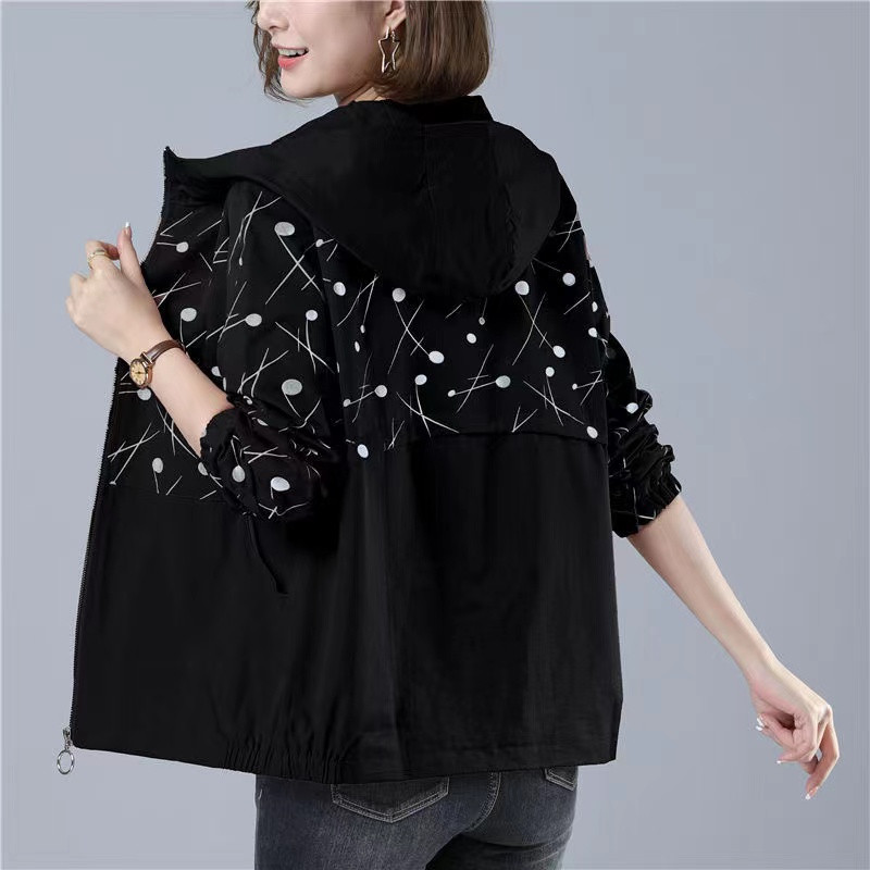 2023. gada jauns pavasara rudens īss mētelis Sieviešu jaka Brīvs mētelis Sieviešu jakas 6XL Virsdrēbes Ikdienas virsdrēbes Topi