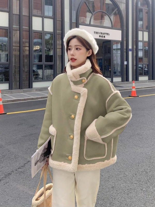 Őszi téli női kabát vastag és meleg dzsekik Új koreai divat, alkalmi irodai női felöltő Elegáns Kawaii felsőruházat női
