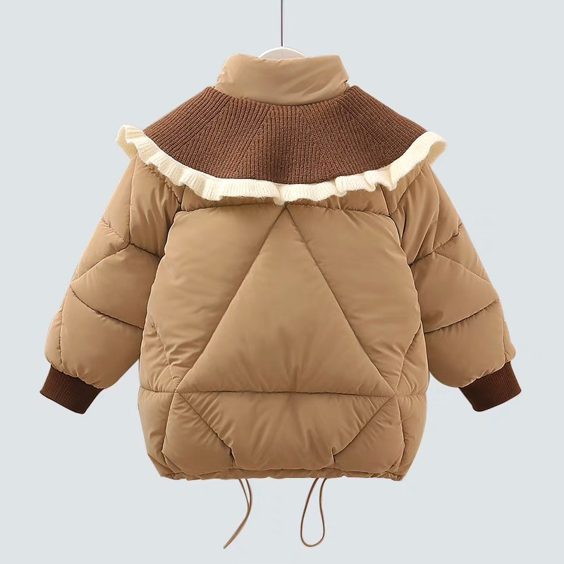 Îmbrăcăminte pentru fete cu revere mari Jachetă caldă de puf pentru copii, iarnă 2023, pentru adolescenți, paltoane groase, parkas din bumbac, cu glugă, îmbrăcăminte exterioară pentru copii XMP330