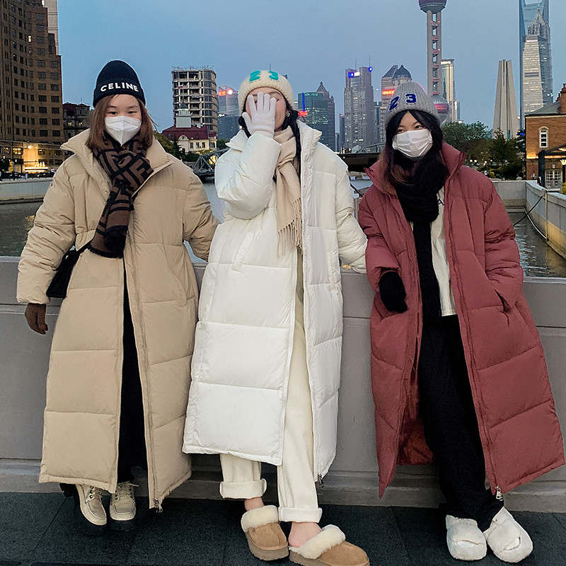 Jachetă de iarnă pentru femei, căptușită lungă, parka de culoare uni, haine, guler, jachetă din bumbac, haină căptușită, haină caldă.