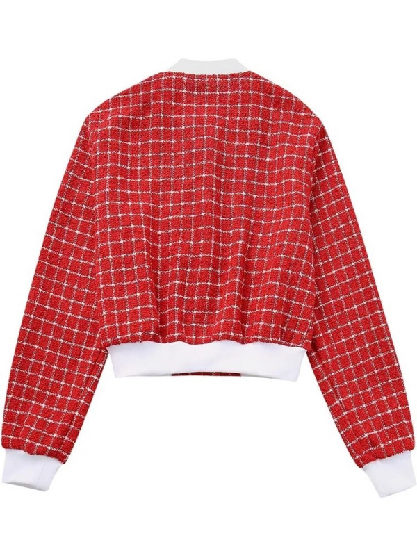 Jachete scurte elegante cu un singur piept pentru femeie, la modă, cu gâtul turn, cu mânecă lungă, paltoane pentru damă, pardesiu vintage de toamnă