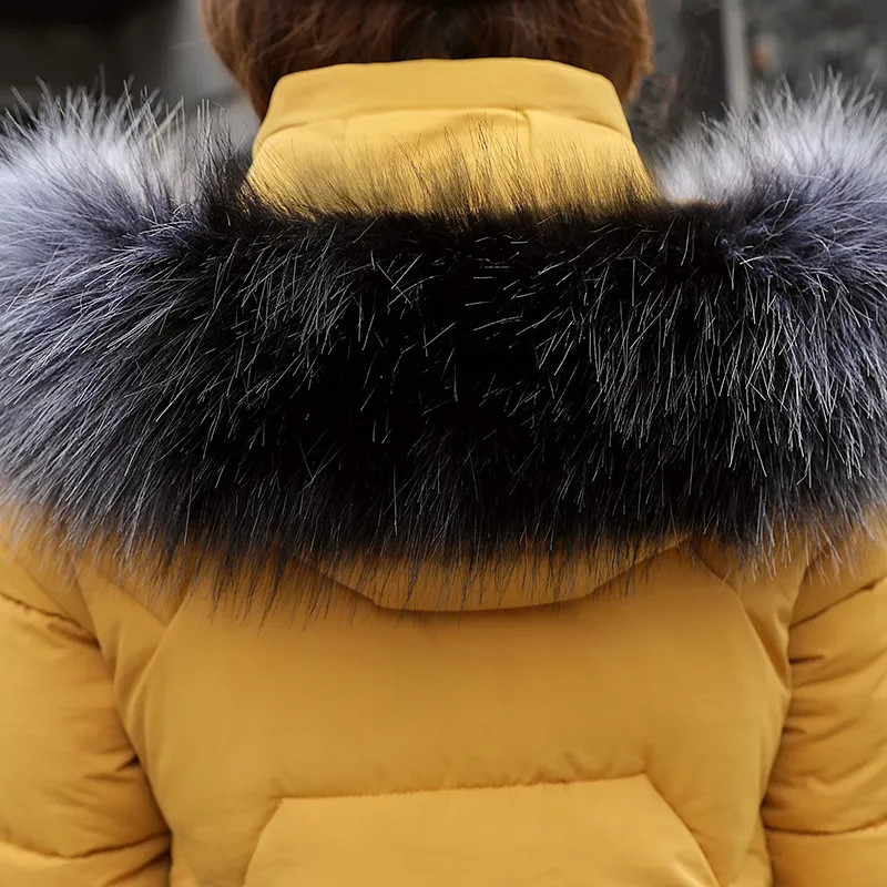 Jachetă de iarnă pentru femei Parkas 2023, nou, haină lungă, guler de blană, pardesiu cu glugă, pentru femei, din bumbac cald, parka căptușită, îmbrăcăminte de îmbrăcăminte plus mărime 3XL