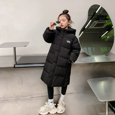 Băieți Fete Jachetă căptușită din bumbac Copii Lungi peste genunchi Paltoane îngroșate Coreeană Copii Warm Keep Keep Hooded Parkas CH179