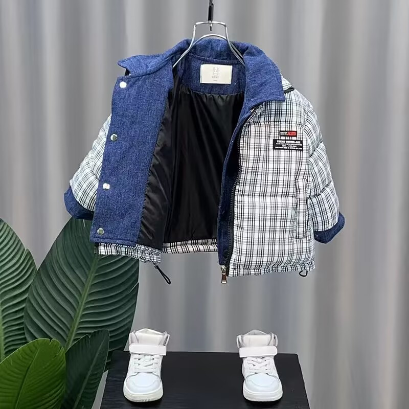 Jachetă îngroșată pentru băieți, toamnă și iarnă, căptușită, căptușită, pentru copii, fleece, pentru băieți, frumoși, uniformă de baseball