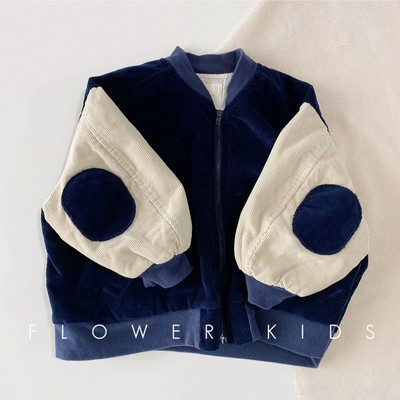 Jachetă din velur de primăvară pentru bebeluș, fetiță, băiat, 2-7 ani, haină bomber pentru copii, haine de primăvară, toamnă