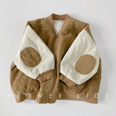 Jachetă din velur de primăvară pentru bebeluș, fetiță, băiat, 2-7 ani, haină bomber pentru copii, haine de primăvară, toamnă