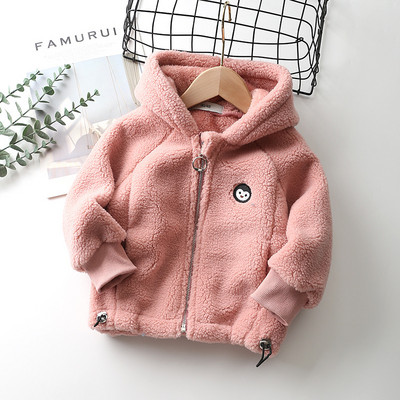 Rudens ziema, bērni, bērni, vilnas jaka, zēns, meitene, koraļļu virsdrēbes, mētelis, jaka bērniem ar kapuci.