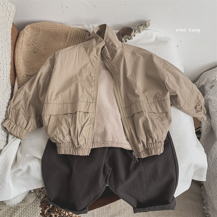 2 culori 2023 jachete cu fermoar pentru băieți, primăvară, toamnă, ocazional, trenci confortabil, haine pentru copii, costume pentru copii