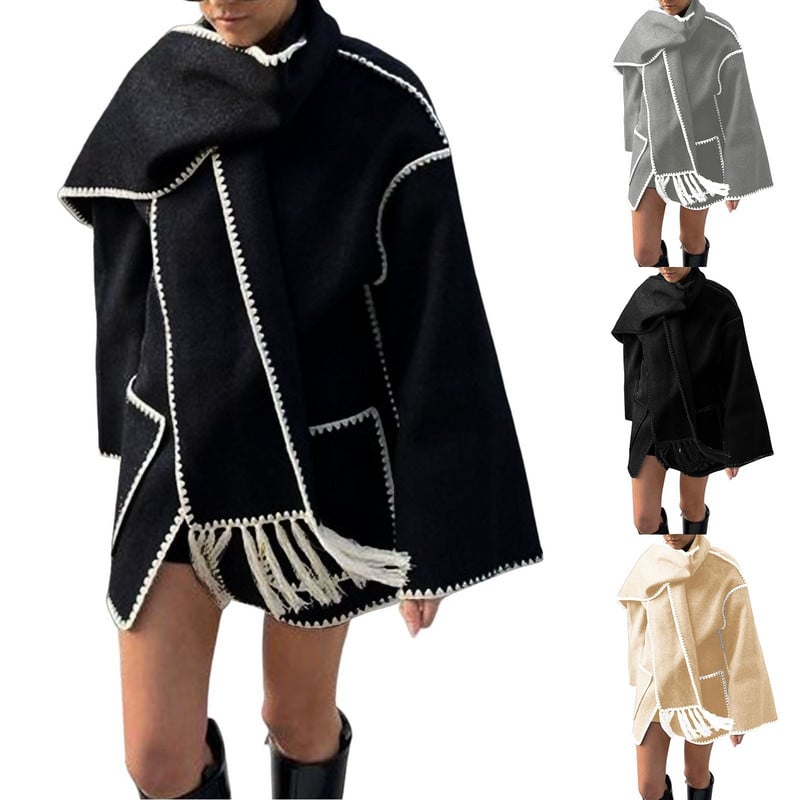 Új elegáns kis illatos széldzseki Női alkalmi gyapjúszövet farmer dzsekik karcsúsított utcai ruházat köpeny kabátok vintage kabát