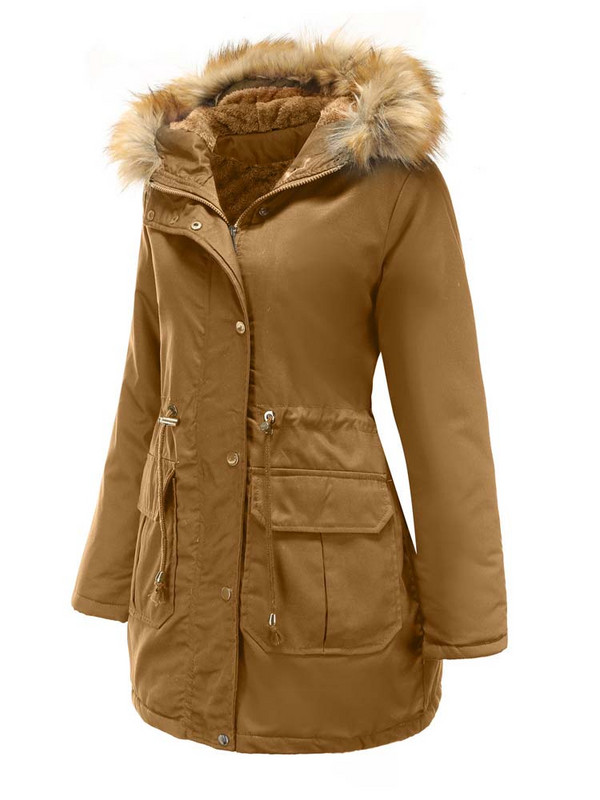 Sieviešu ziemas lielizmēra jaka Modes ar kapuci brīva Abrigo Mujer bieza kokvilnas polsterēta stepēta mēteļi Sieviešu virsjaka Parkas