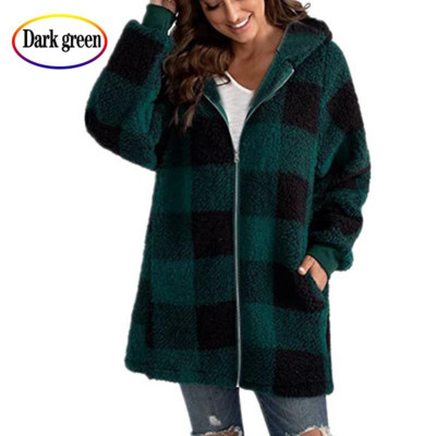 Jachetă cu zăbrele cu cusături pentru femei, nou sosire