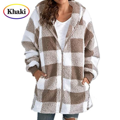 Jachetă cu zăbrele cu cusături pentru femei, nou sosire