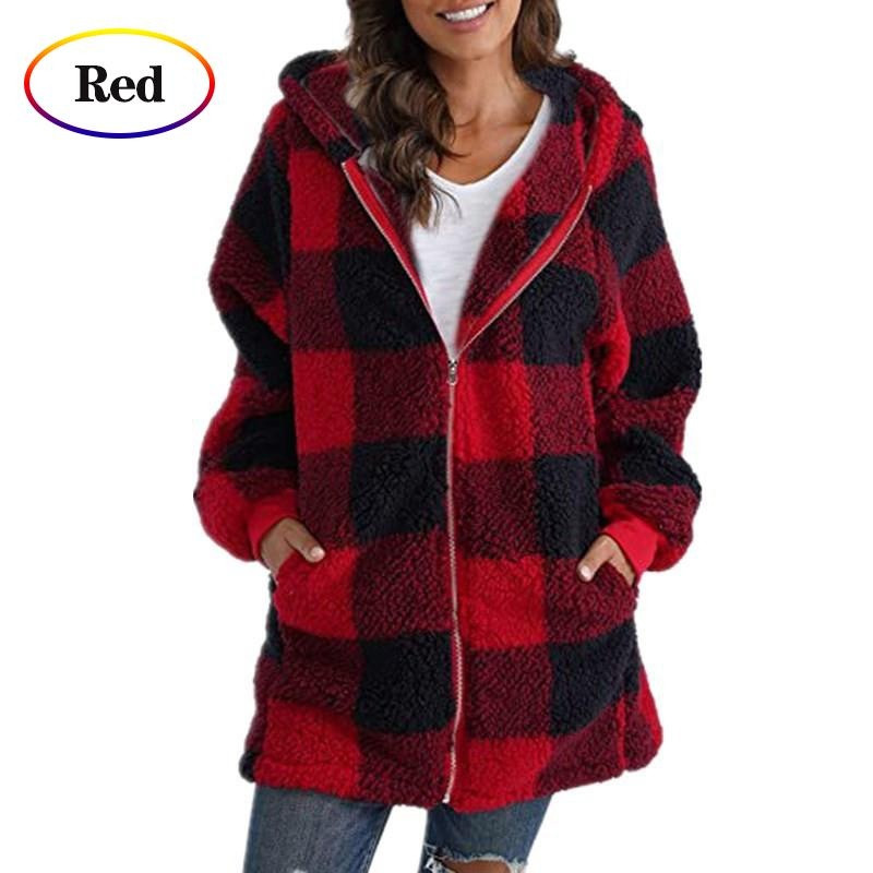 Jachetă cu zăbrele cu cusături pentru femei, nou sosire