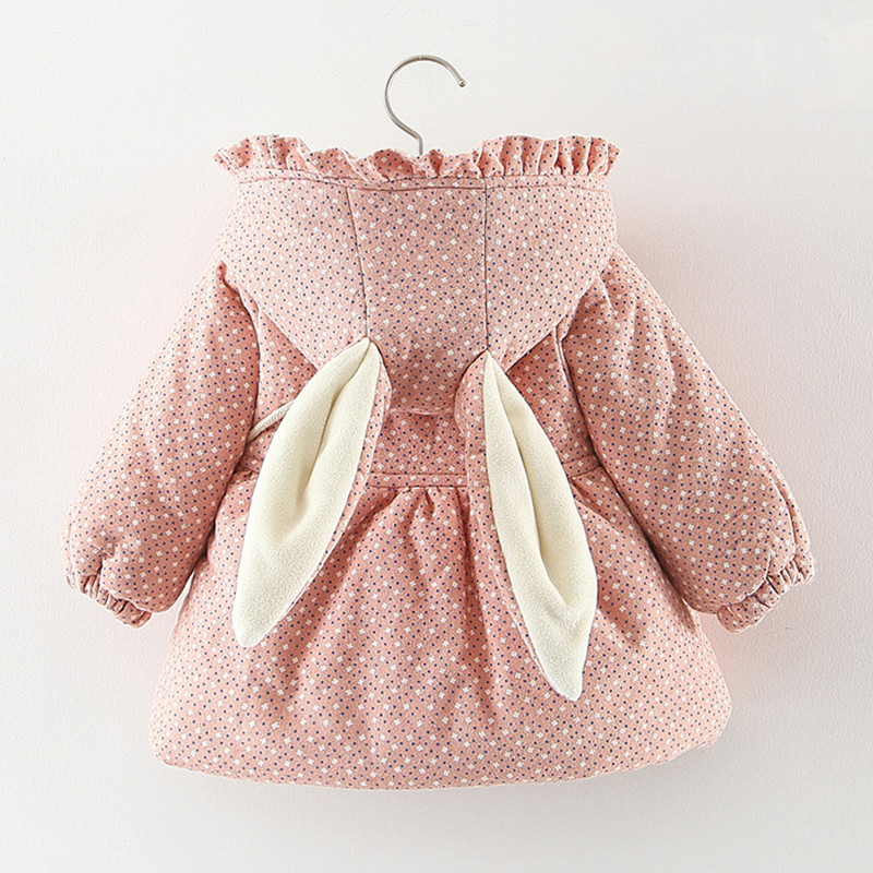 Jachete de iarnă pentru fete Plus jachetă groasă de catifea pentru fete paltoane drăguț imprimare cu glugă îmbrăcăminte pentru copii 1 2 3 4 5 ani îmbrăcăminte pentru zăpadă pentru copii