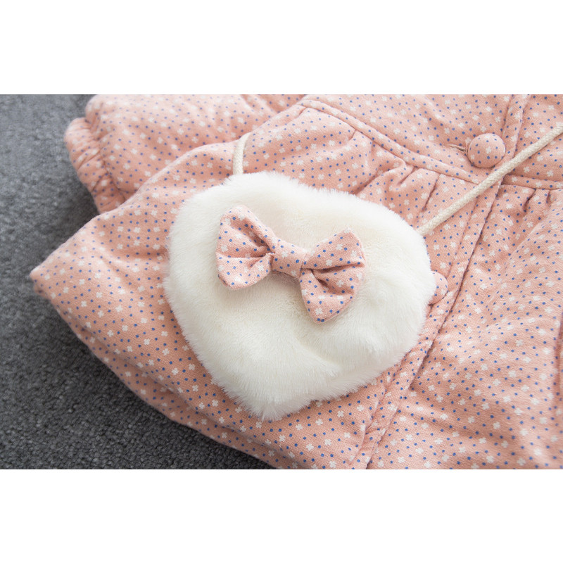 Jachete de iarnă pentru fete Plus jachetă groasă de catifea pentru fete paltoane drăguț imprimare cu glugă îmbrăcăminte pentru copii 1 2 3 4 5 ani îmbrăcăminte pentru zăpadă pentru copii