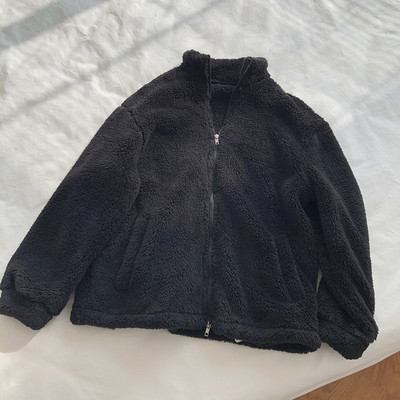 Paltoane calde cu guler ridicat, jachete de iarnă cu mânecă lungă, haine casual Harajuku, pentru acasă, Ropa Mujer