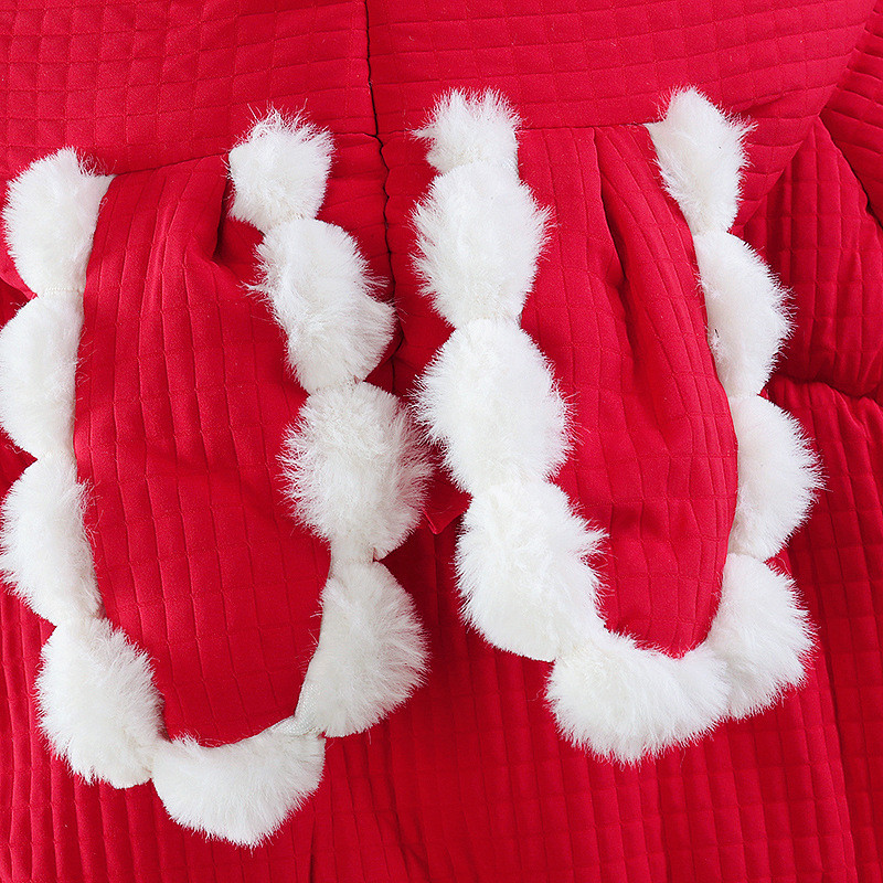 Jachetă de iarnă pentru fetiță, 1-5 ani, iepure drăguț, prințesă de Crăciun, haină pentru fete, groasă, călduroasă, îmbrăcăminte exterioară pentru copii, cadou de aniversare