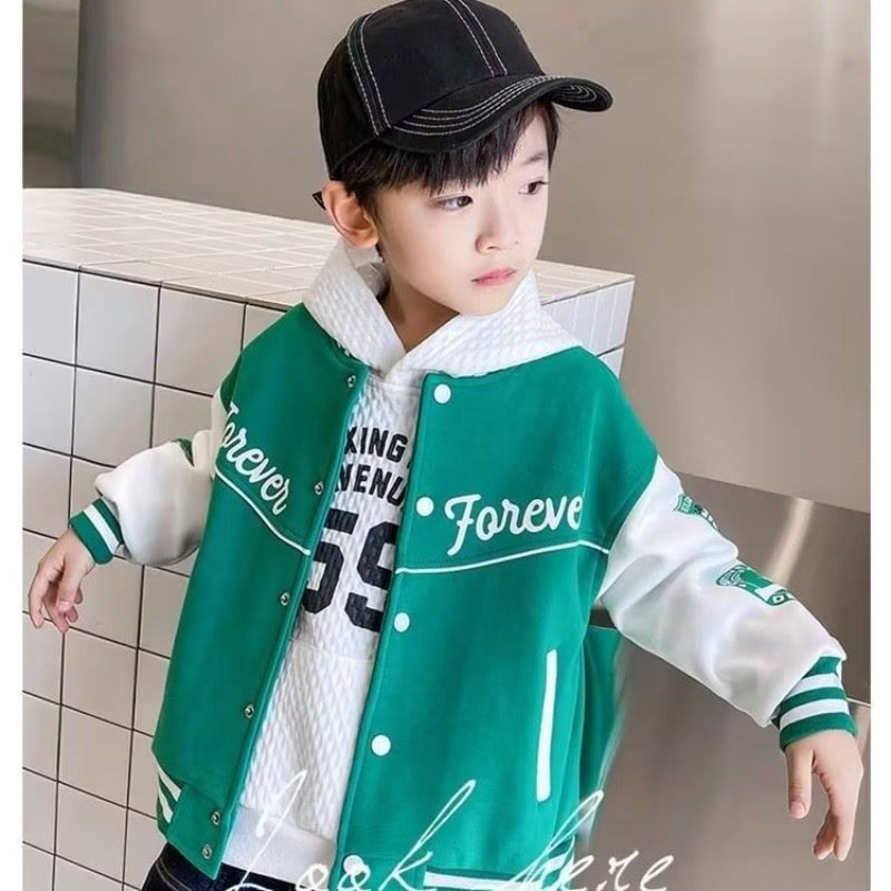 Ανοιξιάτικο φθινόπωρο για αγόρια μπουφάν Παιδικά σχολικά παλτό μπέιζμπολ για μαθητικά βαμβακερά αθλητικά ρούχα για τρέξιμο μπάσκετ για παιδιά 5-14 ετών
