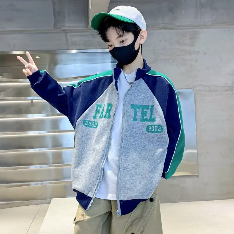 Ανοιξιάτικο φθινόπωρο για αγόρια μπουφάν Παιδικά σχολικά παλτό μπέιζμπολ για μαθητικά βαμβακερά αθλητικά ρούχα για τρέξιμο μπάσκετ για παιδιά 5-14 ετών