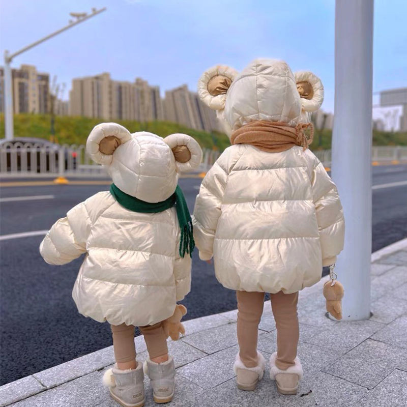 3 4 5 6 7 8 9 Ani Iarna Păstrați Caldura Fete Jachetă Crăciun Mică Prințesă Palton Drăguț Ureche Mare Glugă Copii Îmbrăcăminte impermeabilă