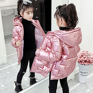Jachetă de iarnă pentru fete Palton Adolescenți Copii Parka Costum de zăpadă Moda strălucitoare Îmbrăcăminte exterioară impermeabilă Îmbrăcăminte pentru copii 4 6 8 10 12 14 ani