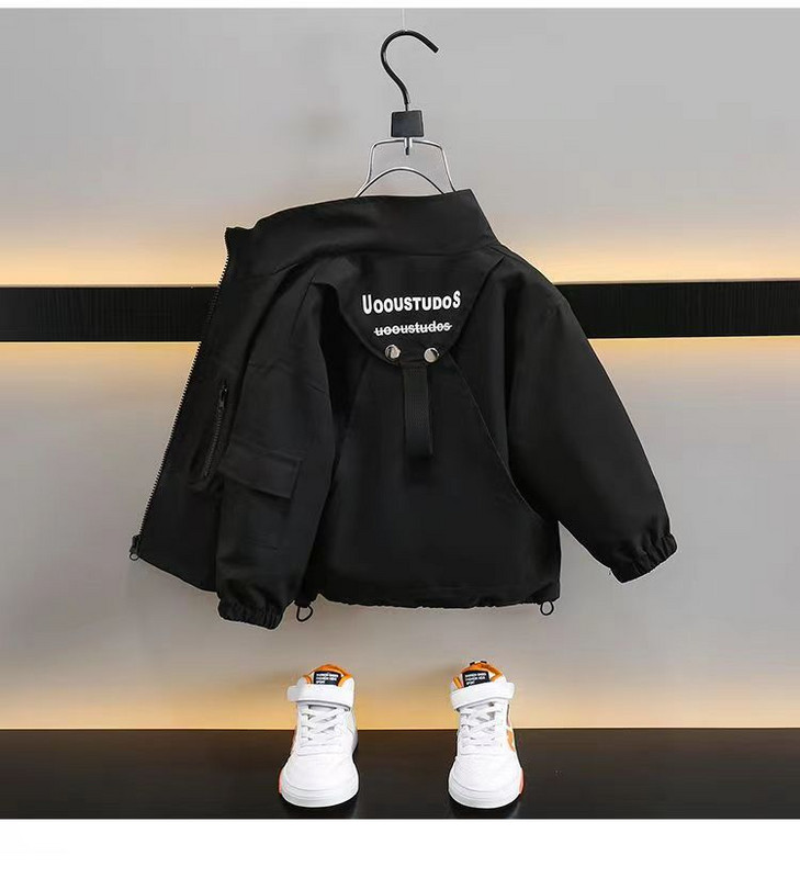 Jachetă pentru copii 2023, jachetă de toamnă pentru băiat, cu fermoar, cu glugă, jachetă de culoare solidă pentru copii 2 3 4 5 6 7 8 da