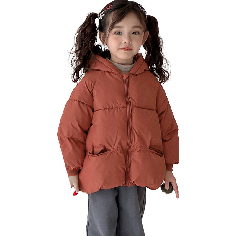 Maziem bērniem, mazuļiem, zēniem, meitenēm, ziemai, siltiem mēteļiem, ausīm ar kapuci, polsterētu jaku