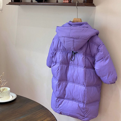 2-12Y Copii Puf Imbracaminte lunga Imbracaminte de iarna Adolescenti Baieti Fete Parka Captusita din bumbac Paltoane Copii Se ingroasa Jachete calde din bumbac W22