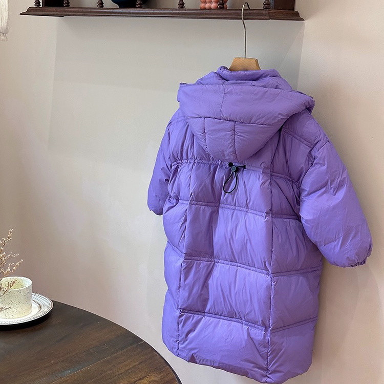 2-12Y Copii Puf Imbracaminte lunga Imbracaminte de iarna Adolescenti Baieti Fete Parka Captusita din bumbac Paltoane Copii Se ingroasa Jachete calde din bumbac W22