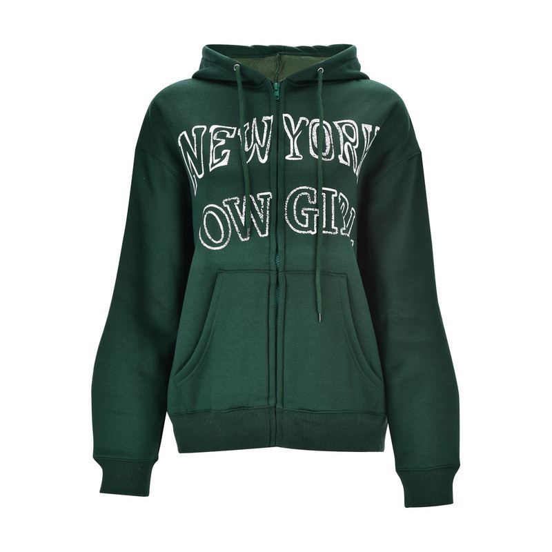 Jachetă verde pentru femei, 2023, de toamnă, jachete, catifea, caldă, de iarnă, haină, ocazional, cu fermoar, hanorac, maiuri, veste pentru femei