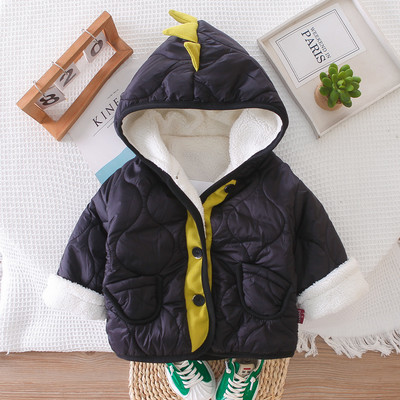 Zēniem biezi mēteļi ziemas bērniem kokvilnas samta jakas zīdainim no 1 līdz 6 gadiem siltas virsdrēbes bērniem dūnu drēbes āra bērniem