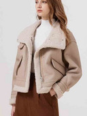 Femei 2023 toamna nou la modă, totul se potrivește, haină scurtă cu rever, retro, mânecă lungă, șic, fermoar, buzunar lateral, top casual pentru femei