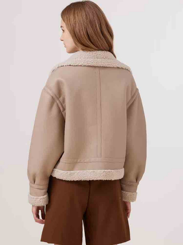 Femei 2023 toamna nou la modă, totul se potrivește, haină scurtă cu rever, retro, mânecă lungă, șic, fermoar, buzunar lateral, top casual pentru femei