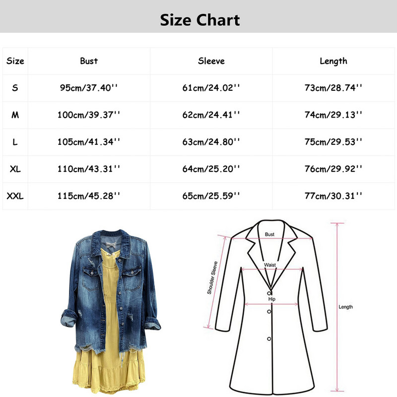 Sieviešu džinsu jaka Amerikāņu retro ar garām piedurknēm, džinsa jaka rudens un ziemas daudzpusīgi mēteļi amerikāņu retro Y2k krekla mētelis