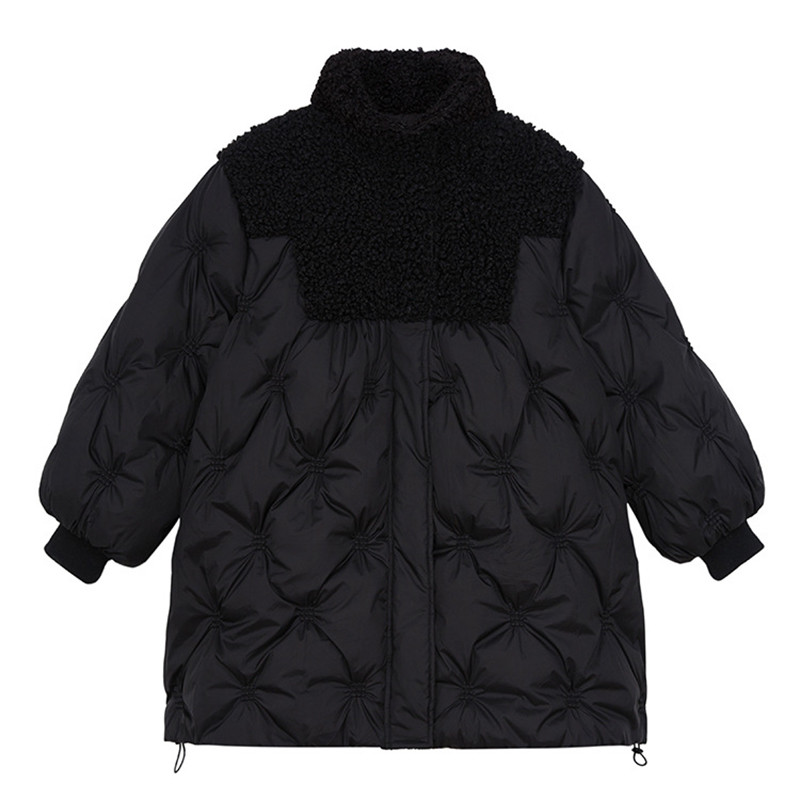 5-14 ani Fete Jachetă Puf Toamnă Și Iarnă Menține căldura Moda Parka Stil lung Fermoar Adolescent Fete Îmbrăcăminte de exterior Haine pentru copii