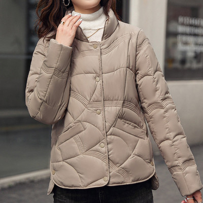 Jachetă căptușită de toamnă și iarnă, pentru femei, cu mânecă lungă, cu dungi, pardesi, pardesi, cu un singur nasture, pardesi, pardesiu, pardesiu.