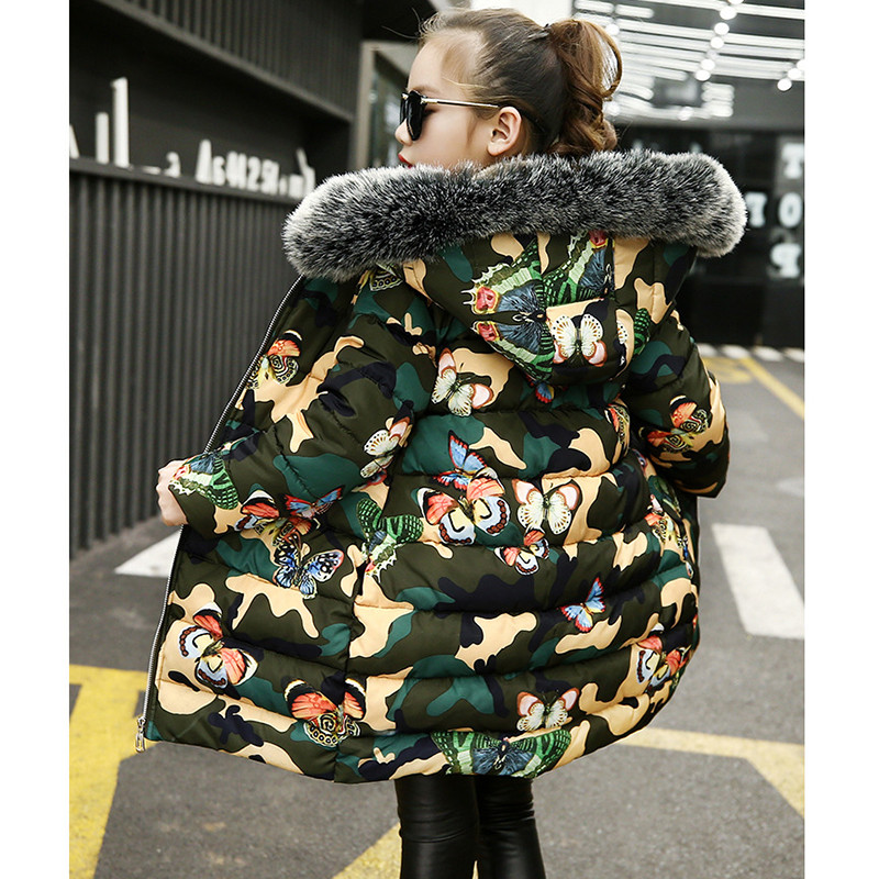 Jachete de iarnă pentru fete 2023, haină, guler de blană, cu glugă, îmbrăcăminte exterioară, pentru copii, 4-12 ani, mărime mare, parka, costum de zăpadă