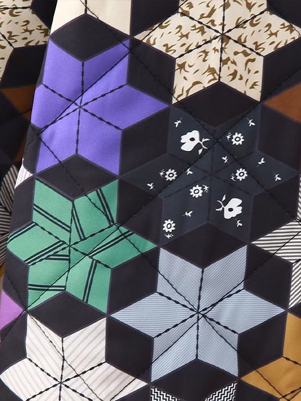 Jachetă de iarnă din bumbac pentru femei în carouri îngroșate, cu mâneci lungi, cu fermoar, haină de femeie 2023.