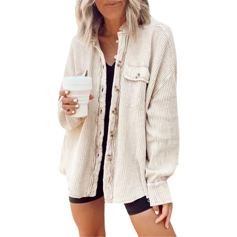 Jachetă retro de mărime mare pentru femei 2023, populară, europeană și americană, cu un singur piept, cu mânecă lungă, cu buzunar, pentru femei