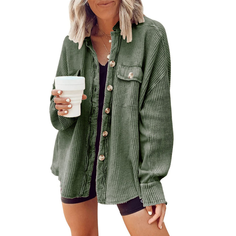 Jachetă retro de mărime mare pentru femei 2023, populară, europeană și americană, cu un singur piept, cu mânecă lungă, cu buzunar, pentru femei