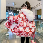 Noi Adolescenți Iarnă Fete Jachetă cu puf Love Fashion Păstrați căldura Parka Palton cu glugă Fermoar Îmbrăcăminte exterioară pentru fete 6-14 ani Haine pentru copii