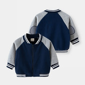 Boys Plus flīsa beisbola mētelis rudens jauns bērnu garās piedurknes savienojuma jaka zēniem rudens jaka zēnu apģērbi
