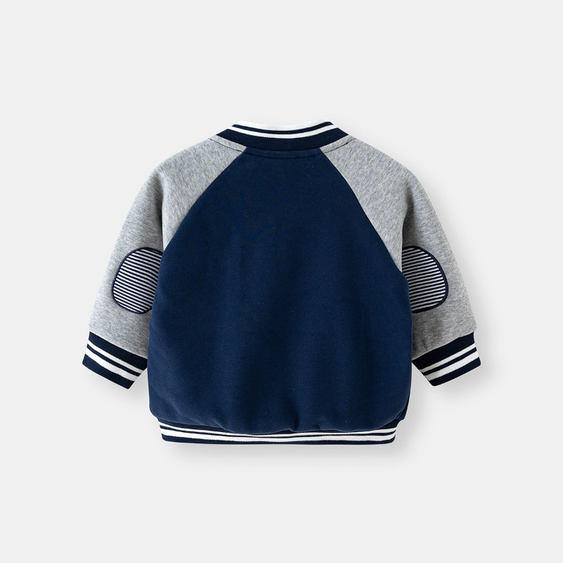 Boys Plus flīsa beisbola mētelis rudens jauns bērnu garās piedurknes savienojuma jaka zēniem rudens jaka zēnu apģērbi