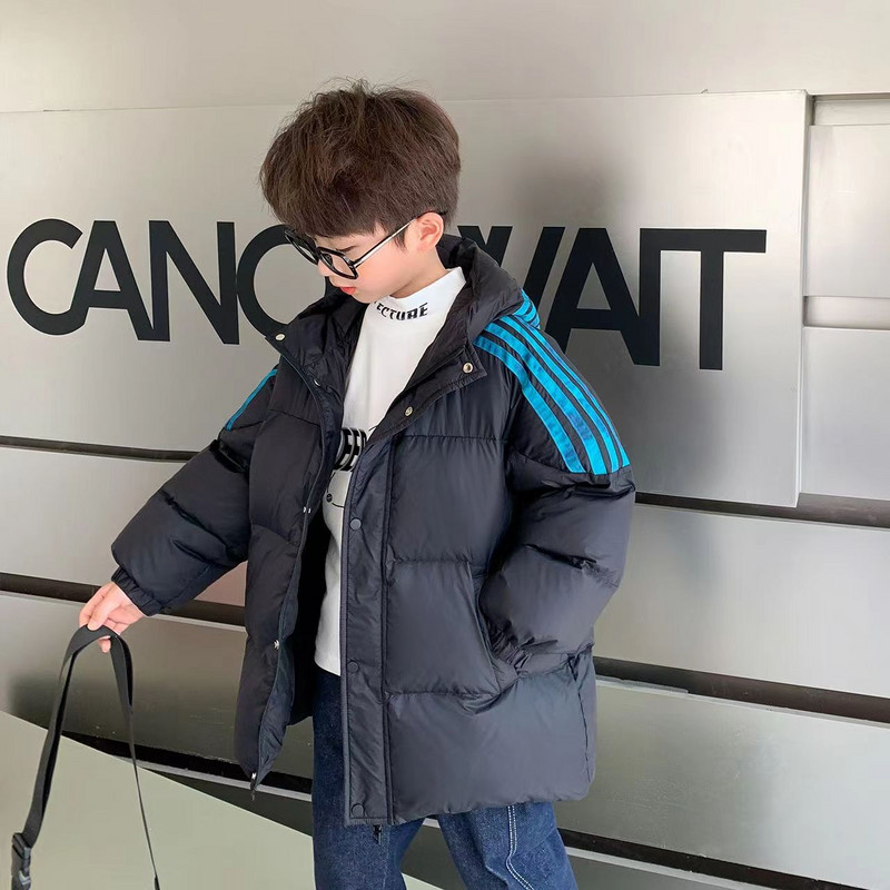2023 Iarna Copii Băieți Jachete Adolescent Băiat Lângă Glugă Parka Paltoane Impermeabile Copii Îmbrăcăminte exterioară caldă Costum de zăpadă 4-12T