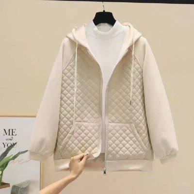 Ziemas vieglas stepētas jakas Sieviešu dūnu kokvilnas mētelis Korejiešu modes ar kapuci īsi parki Ikdienas polsterēta jaka Sieviešu apģērbi