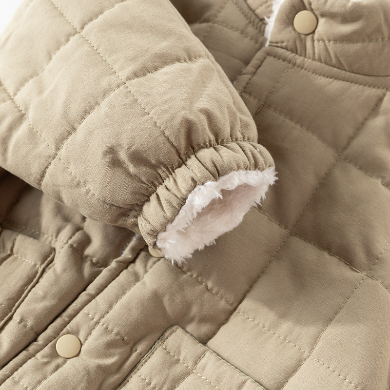 Haine de iarnă pentru băieți, fete, haină pentru fetiță, jachetă caldă, căptușită, de culoare uni, pentru copii mici, haine pentru copii