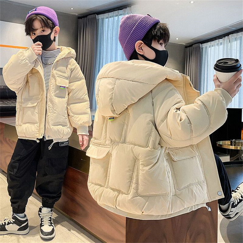 Parka pentru copii Băieți, iarnă, paltoane calde, moda pentru adolescenți, jachete cu glugă îngroșate, pentru copii, iarnă, în aer liber, parka pentru bebeluși, nou
