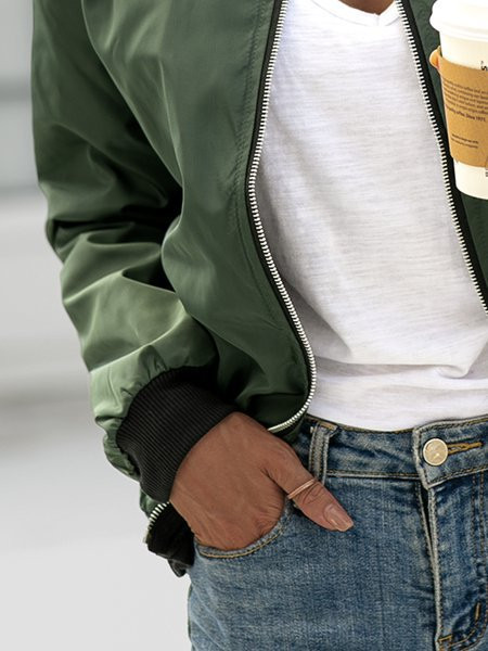 Îmbrăcăminte pentru femei la modă și la modă, produse noi în sezonurile de primăvară și toamnă, jachetă casual și confortabilă de culoare uni